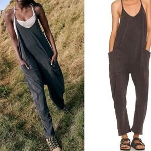 Free People Charcoal Jumpsuit